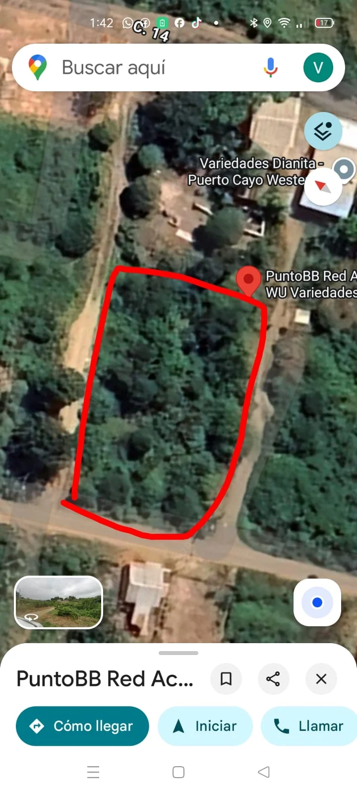Terreno en venta en la playa 800 mts2 en Puerto Cayo